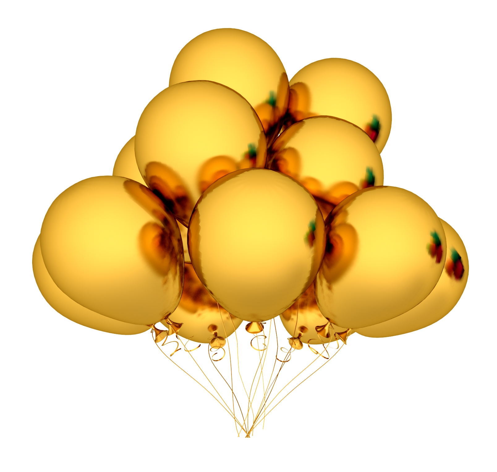 gold balloons clipart - photo #33