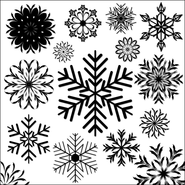 snowflakes shapes