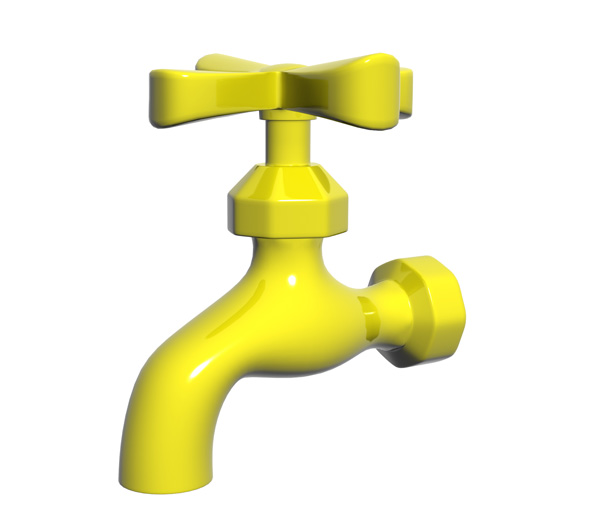 yellow tap
